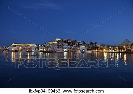 Dalt Vila of Ibiza or Eivissa, evening, Ibiza Town, Ibiza, Balearic Islands, Spain, Europe View Large Photo Image Stock Image - Dalt Vila of Ibiza or Eivissa, evening, Ibiza Town, Ibiza, Balearic Islands, Spain, Europe. Fotosearch