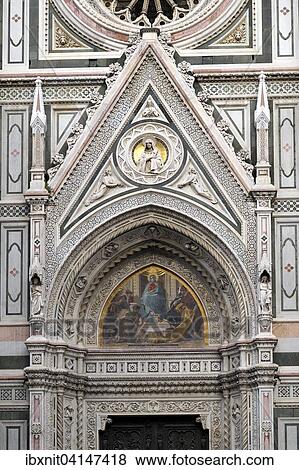 Detail of the marble facade, Duomo Santa Maria del Fiore cathedral, Florence, Tuscany, Italy, Europe View Large Photo Image Stock Photo - Detail of the marble facade, Duomo Santa Maria del Fiore cathedral, Florence, Tuscany, Italy, Europe. Fotosearch