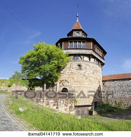 Dicker Turm tower at the Esslinger Burg, or Esslingen Castle, Esslingen am Neckar, Baden-Wurttemberg, Germany, Europe View Large Photo Image Stock Photo - Dicker Turm tower at the Esslinger Burg, or Esslingen Castle, Esslingen am Neckar, Baden-Wurttemberg, Germany, Europe. Fotosearch