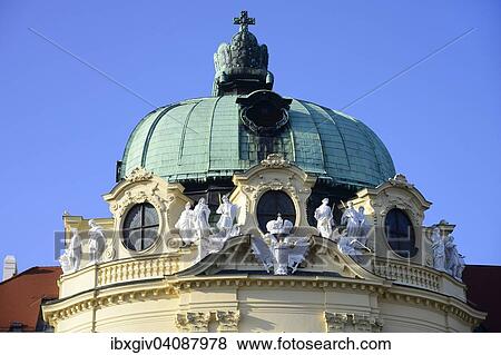 Dome of the imperial wing with the imperial crown, Stift Klosterneuburg, Klosterneuburg, Lower Austria, Austria, Europe View Large Photo Image Stock Photo - Dome of the imperial wing with the imperial crown, Stift Klosterneuburg, Klosterneuburg, Lower Austria, Austria, Europe. Fotosearch