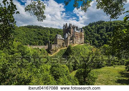 Eltz Castle, Wierschem, Rhineland-Palatinate, Germany, Europe View Large Photo Image Stock Photo - Eltz Castle, Wierschem, Rhineland-Palatinate, Germany, Europe. Fotosearch