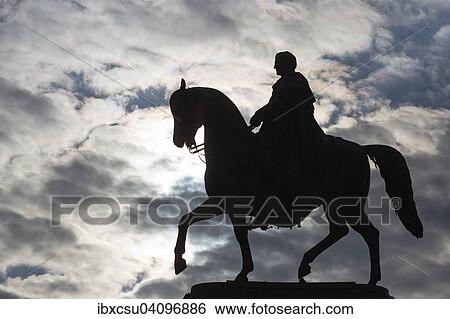 Equestrian statue of the Saxon King John, Dresden, Saxony, Germany, Europe View Large Photo Image Stock Photograph - Equestrian statue of the Saxon King John, Dresden, Saxony, Germany, Europe. Fotosearch