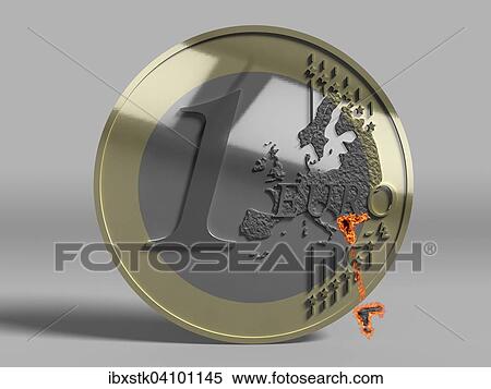 Euro coin with Greece in flames, symbolic image View Large Photo Image Stock Photography - Euro coin with Greece in flames, symbolic image. Fotosearch