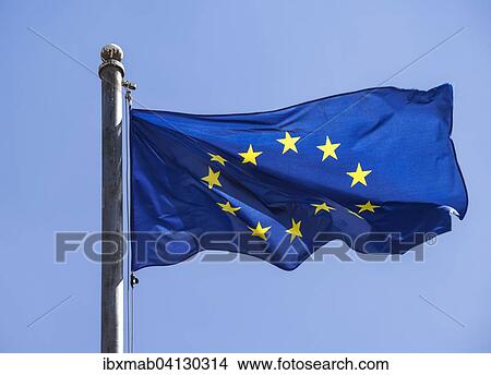 Picture - European flag, flag of the European Union. Fotosearch