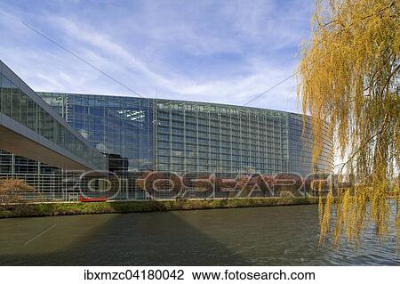 European Parliament with the crossing of the ILL, Eurodistrict, Strasbourg, Alsace, France, Europe View Large Photo Image Stock Image - European Parliament with the crossing of the ILL, Eurodistrict, Strasbourg, Alsace, France, Europe. Fotosearch