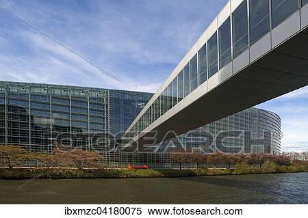 European Parliament with the crossing of the ILL, Eurodistrict, Strasbourg, Alsace, France, Europe View Large Photo Image Stock Photography - European Parliament with the crossing of the ILL, Eurodistrict, Strasbourg, Alsace, France, Europe. Fotosearch