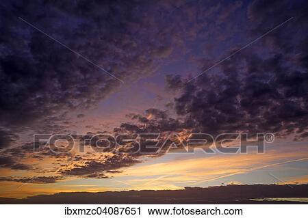 Evening sky with clouds, Altocumulus stratiformis clouds View Large Photo Image Stock Image - Evening sky with clouds, Altocumulus stratiformis clouds. Fotosearch