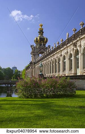 Exterior, Kronentor gate, Zwinger, Dresden, Saxony, Germany, Europe View Large Photo Image Picture - Exterior, Kronentor gate, Zwinger, Dresden, Saxony, Germany, Europe. Fotosearch