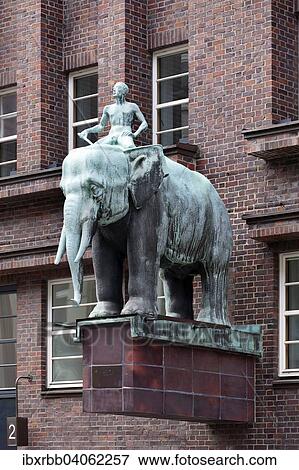Stock Photo - Facade detail of Brahms Kontor, historic office and commercial building, Hamburg Neustadt, Hamburg, Germany, Europe. Fotosearch