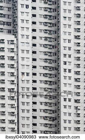 Facades of high-rise buildings, Kowloon, Hong Kong, China, Asia View Large Photo Image Stock Image - Facades of high-rise buildings, Kowloon, Hong Kong, China, Asia. Fotosearch