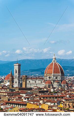 Stock Photo - Florence Cathedral with the dome by Brunelleschi, UNESCO World Heritage Site, Florence, Tuscany, Italy, Europe. Fotosearch
