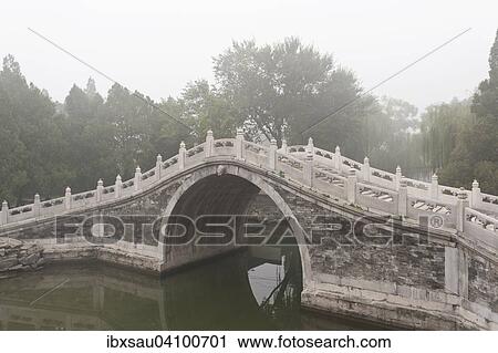 Fog, arch bridge, Chinese garden art, New Summer Palace, Beijing, China, Asia View Large Photo Image Stock Image - Fog, arch bridge, Chinese garden art, New Summer Palace, Beijing, China, Asia. Fotosearch