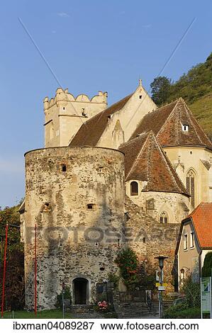Fortified church of St. Michael, Weissenkirchen in der Wachau, Wachau, Waldviertel, Lower Austria, Austria, Europe View Large Photo Image Stock Photo - Fortified church of St. Michael, Weissenkirchen in der Wachau, Wachau, Waldviertel, Lower Austria, Austria, Europe. Fotosearch