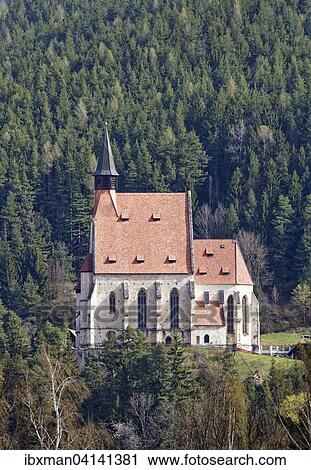 Stock Image - Fortified church St. Wolfgang, Kirchberg am Wechsel, Bucklige Welt, Industrial Quarter, Lower Austria, Austria, Europe. Fotosearch