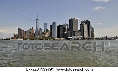 Freedom Tower, One World Trade Center, and South Manhattan, Manhattan, New York City, New York, USA View Large Photo Image Stock Image - Freedom Tower, One World Trade Center, and South Manhattan, Manhattan, New York City, New York, USA. Fotosearch
