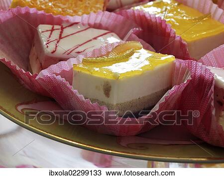 Stock Image - French pastries, petit fours. Fotosearch