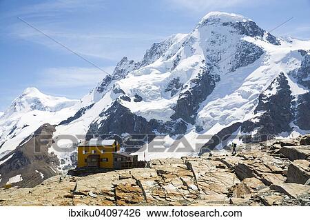 Gandegg hut, Monte Rosa group, Zermatt, Canton of Valais, Switzerland, Europe View Large Photo Image Stock Photograph - Gandegg hut, Monte Rosa group, Zermatt, Canton of Valais, Switzerland, Europe. Fotosearch