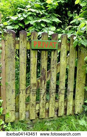 Garden gate with a sign privat, Baden-Wurttemberg, Germany, Europe View Large Photo Image Stock Image - Garden gate with a sign privat, Baden-Wurttemberg, Germany, Europe. Fotosearch