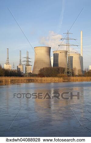 Gas-turbine combined-cycle plant on the Lippe river, Gersteinwerk power plant, Stockum, Werne, North Rhine-Westphalia, Germany, Europe View Large Photo Image Stock Photo - Gas-turbine combined-cycle plant on the Lippe river, Gersteinwerk power plant, Stockum, Werne, North Rhine-Westphalia, Germany, Europe. Fotosearch