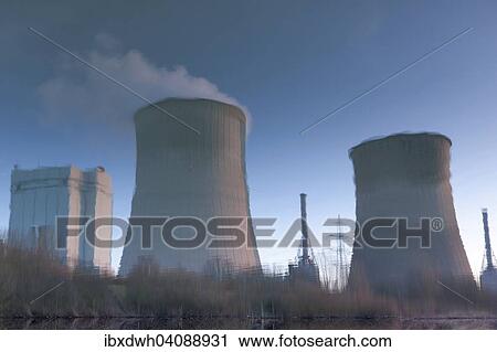 Gas-turbine combined-cycle plant, Gersteinwerk power plant, reflection in the Lippe river, Stockum, Werne, North Rhine-Westphalia, Germany, Europe View Large Photo Image Stock Image - Gas-turbine combined-cycle plant, Gersteinwerk power plant, reflection in the Lippe river, Stockum, Werne, North Rhine-Westphalia, Germany, Europe. Fotosearch