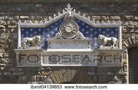 Gate of the Palazzo Vecchio, Florence, Tuscany, Italy, Europe View Large Photo Image Stock Image - Gate of the Palazzo Vecchio, Florence, Tuscany, Italy, Europe. Fotosearch