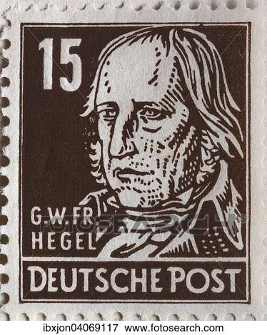 Georg Wilhelm Friedrich Hegel, a German philosopher, portrait on a stamp, GDR, 1948 View Large Photo Image Stock Photo - Georg Wilhelm Friedrich Hegel, a German philosopher, portrait on a stamp, GDR, 1948. Fotosearch