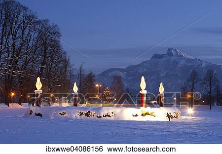 Giant Advent wreath at Mondsee Lake, Salzkammergut, Upper Austria, Austria, Europe View Large Photo Image Stock Photograph - Giant Advent wreath at Mondsee Lake, Salzkammergut, Upper Austria, Austria, Europe. Fotosearch