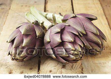 Globe artichokes View Large Photo Image Stock Photo - Globe artichokes. Fotosearch