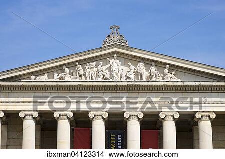 Glyptothek, Konigsplatz, Maxvorstadt, Munich, Upper Bavaria, Bavaria, Germany, Europe View Large Photo Image Picture - Glyptothek, Konigsplatz, Maxvorstadt, Munich, Upper Bavaria, Bavaria, Germany, Europe. Fotosearch