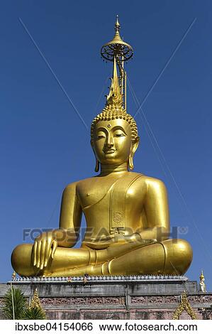 Golden Buddha, Wat Phra Chao Tai Yai Ong Tue temple, Ubon Ratchathani, Isan, Isaan, Thailand, Asia View Large Photo Image Stock Photograph - Golden Buddha, Wat Phra Chao Tai Yai Ong Tue temple, Ubon Ratchathani, Isan, Isaan, Thailand, Asia. Fotosearch