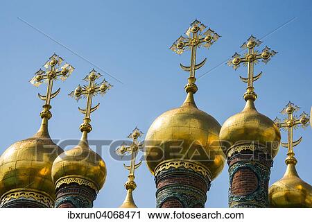 Golden domes, Kremlin, Moscow, Russia, Europe View Large Photo Image Stock Image - Golden domes, Kremlin, Moscow, Russia, Europe. Fotosearch