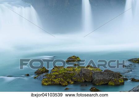 Gooafoss, waterfall of the gods, Iceland, Europe View Large Photo Image Stock Photo - Gooafoss, waterfall of the gods, Iceland, Europe. Fotosearch