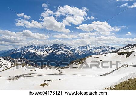 Stock Image - Grossglockner High Alpine Road, High Tauern National Park, Salzburg, Austria, Europe. Fotosearch