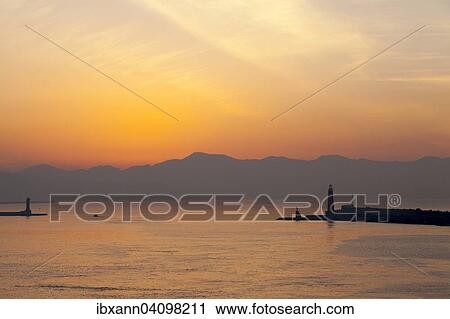 Harbor entrance at sunrise, Naples, Campania, Italy, Europe View Large Photo Image Stock Image - Harbor entrance at sunrise, Naples, Campania, Italy, Europe. Fotosearch