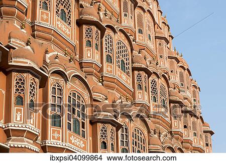 Hawa Mahal, Palace of Winds, Jaipur, Rajasthan, India, Asia View Large Photo Image Picture - Hawa Mahal, Palace of Winds, Jaipur, Rajasthan, India, Asia. Fotosearch