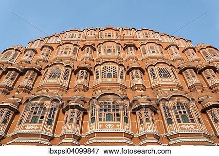 Hawa Mahal, Palace of Winds, Jaipur, Rajasthan, India, Asia View Large Photo Image Stock Photo - Hawa Mahal, Palace of Winds, Jaipur, Rajasthan, India, Asia. Fotosearch