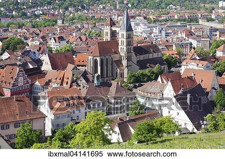Historic centre with City Church of St. Dionys, Esslingen am Neckar, Baden-Wurttemberg, Germany, Europe View Large Photo Image Stock Photography - Historic centre with City Church of St. Dionys, Esslingen am Neckar, Baden-Wurttemberg, Germany, Europe. Fotosearch