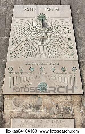 Historic sundial, Parc sa Feixina, Palma de Mallorca, Majorca, Balearic Islands, Spain, Europe View Large Photo Image Stock Image - Historic sundial, Parc sa Feixina, Palma de Mallorca, Majorca, Balearic Islands, Spain, Europe. Fotosearch