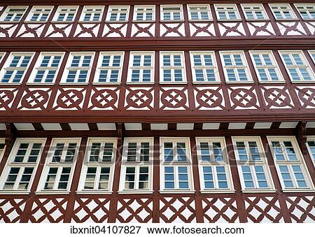 Historic timber-framed house, Ostzeile, Romerberg, Frankfurt am Main, Hesse, Germany, Europe View Large Photo Image Stock Photo - Historic timber-framed house, Ostzeile, Romerberg, Frankfurt am Main, Hesse, Germany, Europe. Fotosearch