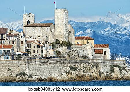 Historic town, snow-covered Alpes at the back, Antibes, Departement Alpes-Maritimes, Provence-Alpes-Cote d’Azur, France, Europe View Large Photo Image Stock Image - Historic town, snow-covered Alpes at the back, Antibes, Departement Alpes-Maritimes, Provence-Alpes-Cote d’Azur, France, Europe. Fotosearch