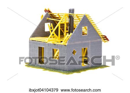 Home symbol, home-model, privately owned home, ownership, building, construction View Large Photo Image Stock Photo - Home symbol, home-model, privately owned home, ownership, building, construction. Fotosearch