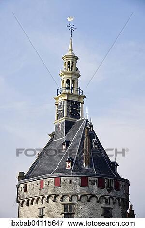 Hoofdtoren, main tower at the port, Hoorn, province of North Holland, The Netherlands, Europe View Large Photo Image Stock Photo - Hoofdtoren, main tower at the port, Hoorn, province of North Holland, The Netherlands, Europe. Fotosearch