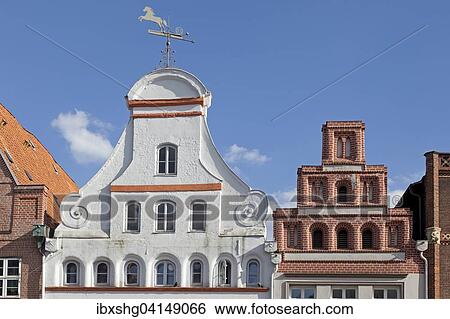House gables, Am Sande square, Luneburg, Lower Saxony, Germany, Europe View Large Photo Image Stock Photograph - House gables, Am Sande square, Luneburg, Lower Saxony, Germany, Europe. Fotosearch