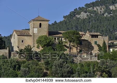 Iglesia de San Juan Bautista church, Deia, Serra de Tramuntana, Majorca, Balearic Islands, Spain, Europe View Large Photo Image Stock Photo - Iglesia de San Juan Bautista church, Deia, Serra de Tramuntana, Majorca, Balearic Islands, Spain, Europe. Fotosearch