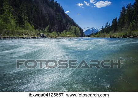 Iller, Allgau Alps behind, near Oberstdorf, Oberallgau, Bavaria, Germany, Europe View Large Photo Image Stock Photo - Iller, Allgau Alps behind, near Oberstdorf, Oberallgau, Bavaria, Germany, Europe. Fotosearch