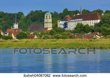 Inn river, Parish Church of St. James, Wasserburg am Inn, Upper Bavaria, Bavaria, Germany, Europe View Large Photo Image Stock Image - Inn river, Parish Church of St. James, Wasserburg am Inn, Upper Bavaria, Bavaria, Germany, Europe. Fotosearch