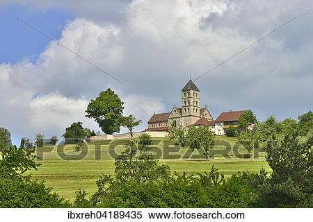 Stock Photography - Jakobuskirche, Hohenberg, Rosenberg, Baden-Wurttemberg, Germany, Europe. Fotosearch