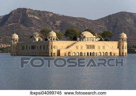 Jal Mahal or Water Palace, on Man Sagar Lake, Jaipur, Rajasthan, India, Asia View Large Photo Image Stock Photography - Jal Mahal or Water Palace, on Man Sagar Lake, Jaipur, Rajasthan, India, Asia. Fotosearch