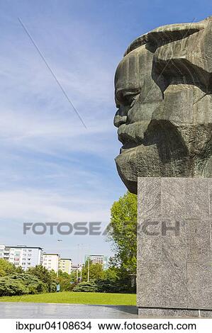 Karl Marx Monument, Bruckenstrasse, Chemnitz, Saxony, Germany, Europe View Large Photo Image Picture - Karl Marx Monument, Bruckenstrasse, Chemnitz, Saxony, Germany, Europe. Fotosearch