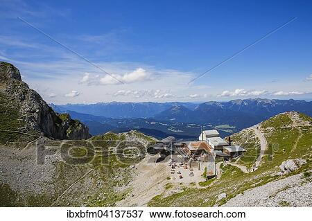 Karwendel Mountains Nature Information Centre with giant telescope, Karwendelbahn mountain station, Karwendel Mountains, above Mittenwald, Bavaria, Germany, Europe View Large Photo Image Stock Photo - Karwendel Mountains Nature Information Centre with giant telescope, Karwendelbahn mountain station, Karwendel Mountains, above Mittenwald, Bavaria, Germany, Europe. Fotosearch